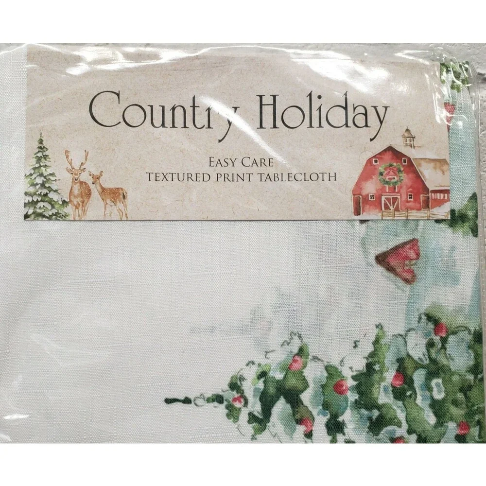 Printed Fabric Tablecloth 52